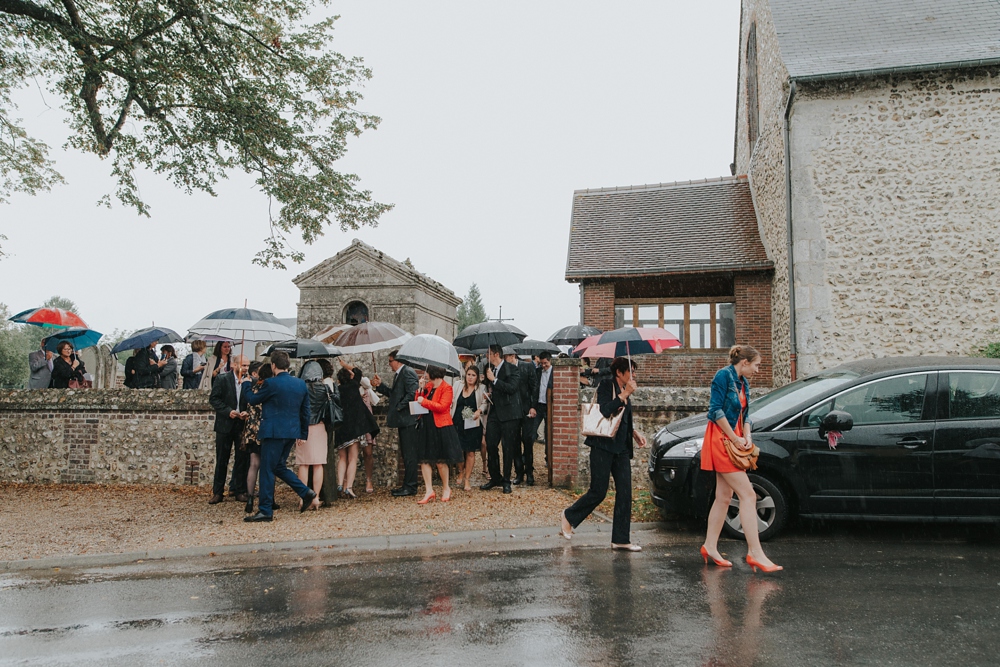 Mariage sous la pluie en Normandie - Rain Wedding in Normandy France